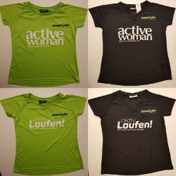 <h3>Laufshirt</h3><br><p><br>Damen oder Herren Shirt<br/>Größen: S, M, L. <br/><br>Farben: grün oder schwarz.</p>